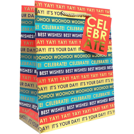 Celebration Time - Gift Bag - 8 x 4 x 10"