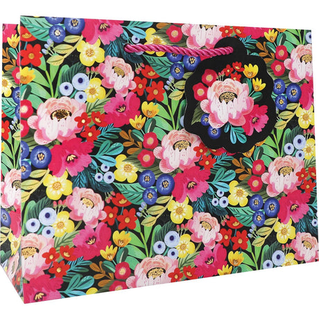 Floral Burst - Gift Bag - 10 x 4 x 8"