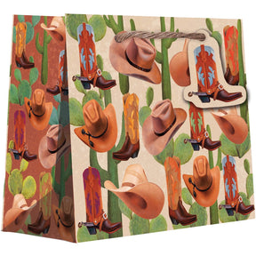 Cowboy - Gift Bag - 10 x 4 x 8"