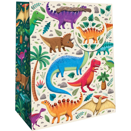 Dinosaurs - Gift Bag - 8 x 4 x 10"