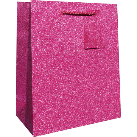Magenta Sparkle - Gift Bag - 8 x 4 x 10"