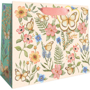 Butterfly Floral - Gift Bag - 10 x 4 x 8"