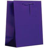 Matte Purple - Gift Bag w/Tag - 8 x 4 x 10"