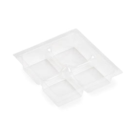 Clear - Candy Tray - (4 Pc.) 3 x 3 x 3/4"