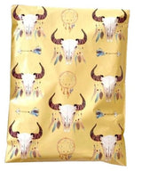 Boho Bull Western Poly Mailers Size 10x13 Colorful Shipping Bags