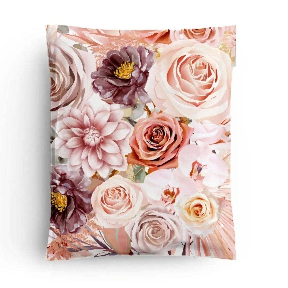 Boho Flowers & Roses Poly Mailers Size 10x13 Shipping Bags
