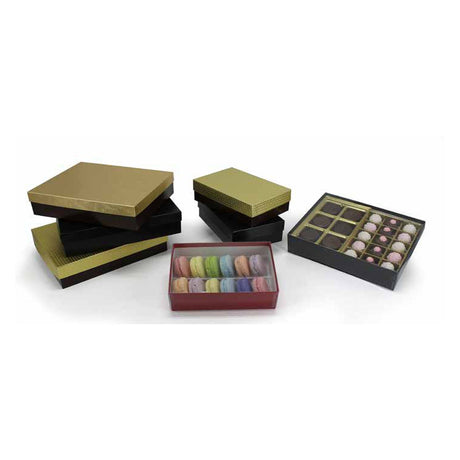 Black Semi Gloss Rigid Candy Boxes