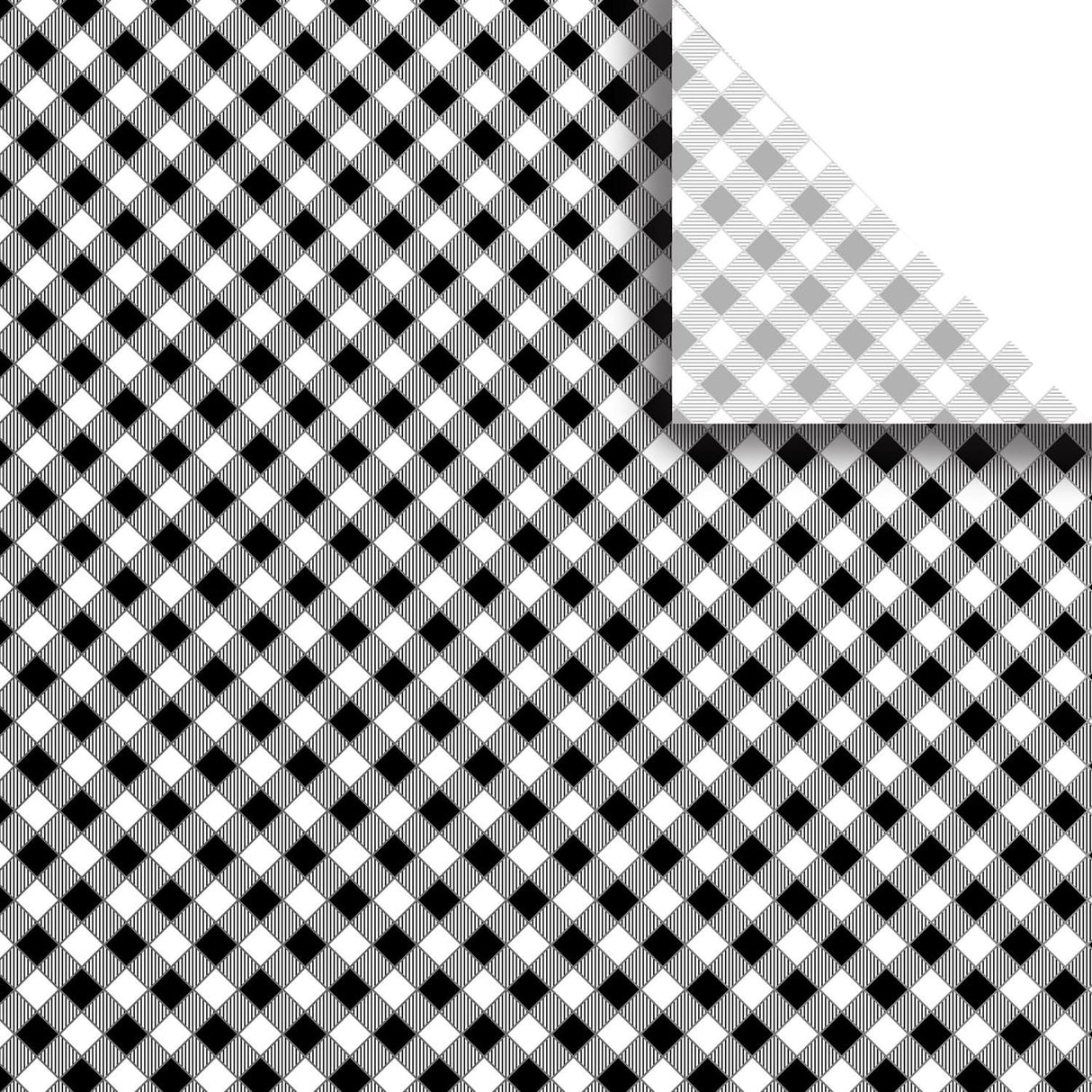 Black Gingham - Gift Tissue - 20 x 30"