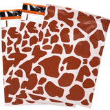 Brown Cow Print Poly Mailers Size 10x13 Shipping Bags