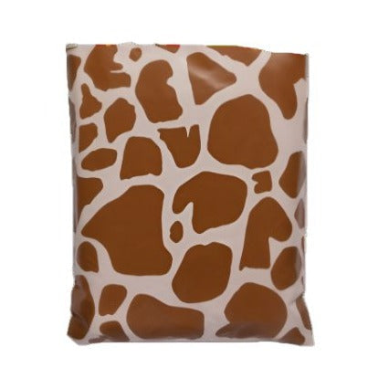 Brown Cow Print Poly Mailers Size 10x13 Shipping Bags