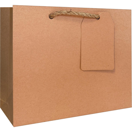 Coral Kraft - Gift Bag - 7-1/2 x 3 x 6"
