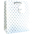 Silver Dots on White - Gift Bag - 6 x 3 x 7-1/2"