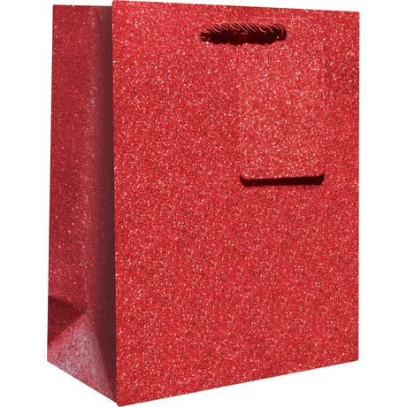 Red Sparkle - Gift Bag - 6 x 3 x 7-1/2"