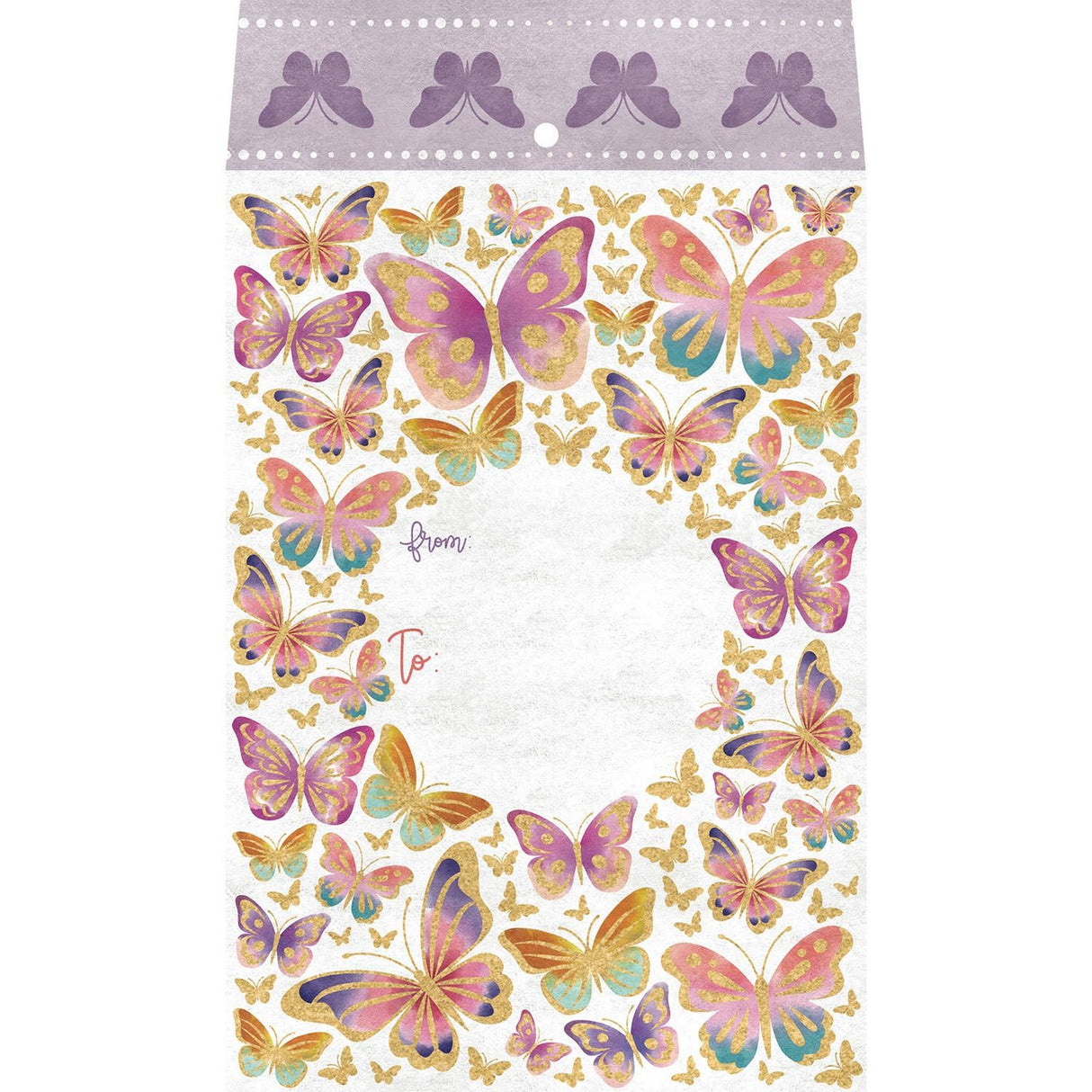 Butterflies - Theme Mailing Envelope - 6 x 1/2 x 9-1/2"