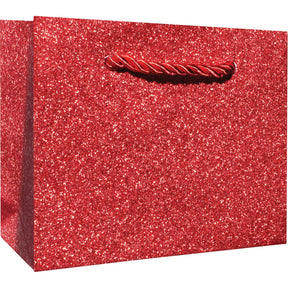 Red Sparkle - Gift Bag - 5 x 2 x 4"