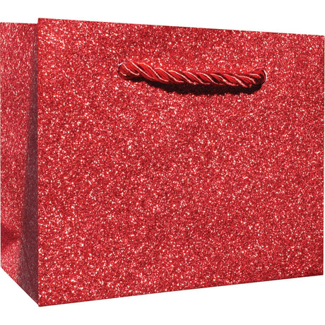 Red Sparkle - Gift Bag - 5 x 2 x 4"