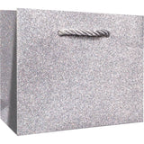 Silver Sparkle - Gift Bag - 5 x 2 x 4"