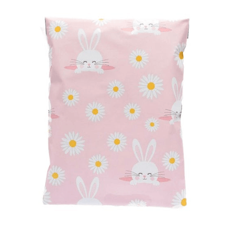 Bunny Easter Poly Mailers Size 10x13 Colorful Shipping Bags