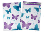 Butterfly Purple Turquoise Poly Mailers Size 10x13 Colorful Shipping Bags