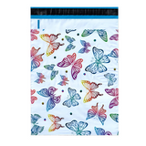 Rainbow Butterflies Poly Mailers Size 10x13 Butterfly Shipping Bags