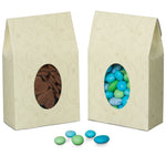 Ivory Brocade Window - Gable Top Box - 4-1/2 x 2 x 7-5/16"