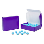 Purple - Die Cut Candy Box - (1/4 lb) 4-9/16 x 3-9/16 x 1-1/4"