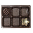 Brown-1071TBR6 - Die Cut Box Candy Tray - (1/4 lb) 4-3/8 x 3-/2 x 7/8" (6 Cavities) - Sample/1