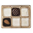 Gold - Die Cut Box Candy Tray - (1/4 lb) 4-3/8 x 3-/2 x 7/8" (6 Cavities) - Sample/1