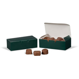 Forest Green - Folding Candy Box - (1/2 lb) 5-1/2 x 2-3/4 x 1-3/4"