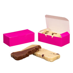 Raspberry - Folding Candy Box - (1/2 lb) 5-1/2 x 2-3/4 x 1-3/4"