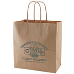 Natural Kraft - Paper Restaurant / Take Out Bag - 10 x 5 x 10"