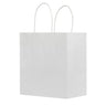 White Kraft - Paper Restaurant / Take Out Bag - 10 x 5 x 10"
