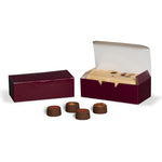 Burgundy - Folding Candy Box - (1 lb) 7 x 3-3/8 x 2"