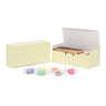 Yellow Linen - Folding Candy Box - (1 lb) 7 x 3-3/8 x 2"