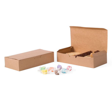 Kraft - Folding Candy Box - (2 lb) 9 x 4-1/2 x 2"