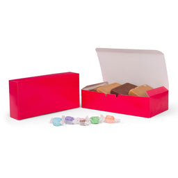 Red - Folding Candy Box - (3 lb) 10 x 5 x 2-7/16"
