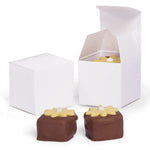 White - Truffle Box - 1-5/16 x 1-5/16 x 1-5/16"