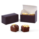 Brown - Mini Truffle Candy Box - 2-9/16 x 1-5/16 x 1-1/4"