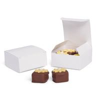 White - Maxi Truffle Candy Box - 2-1/2 x 2-1/2 x 1-1/8"