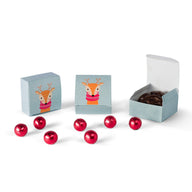 Reindeer - Maxi Truffle Candy Box - 2-1/2 x 2-1/2 x 1-1/8"