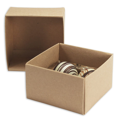 Kraft - Candy Box Base - (3 oz x 2 Layers) 3-1/2 x 3-1/2 x 2-1/8"