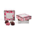Valentine's Border - Candy Box Lid - (3 oz x 2 Layers) 3-11/16 x 3-11/16 x 1-1/8"