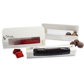 White Window - Die Cut Candy Box - 9-13/16" (Dia) x 3-3/16"