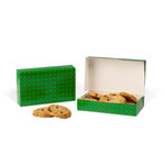 Christmas Dots - Grease Resistant Cookie Box   - 7-1/2 x 4-1/2 x 1-1/2"