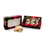 Ornaments - with Window - Grease Resistant Cookie Box  - 8-1/2 x 5-3/8 x 2"