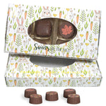 Bunnies & Carrots - with Window - Die Cut Candy Box - (1/2 lb) 7-1/2 x 4 x 1-1/8"