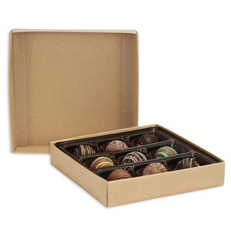 Kraft - Candy Box Base - (8 oz) 5-9/16 x 5-9/16 x 1-1/8"