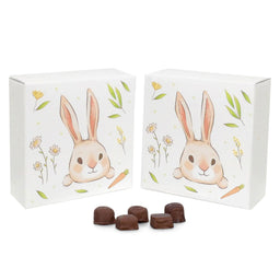 Bunny Head - Candy Box Lid - (8 oz) 5-3/4 x 5-3/4 x 1-1/8"