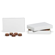 White - Candy Box Lid - (1/2 lb x 2 Layers) 7-1/8 x 4-1/2 x 1-1/8"