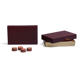 Brown - Candy Box Lid - (1/2 lb x 2 Layers) 7-1/8 x 4-1/2 x 1-1/8"